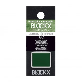 Blockx Extra Fine Half Pan Ακουαρέλας 262 Chrome Green Series 3