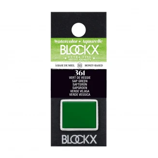 Blockx Extra Fine Half Pan Ακουαρέλας 361 Sap Green Series 3