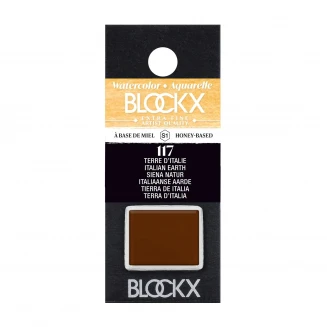 Blockx Extra Fine Half Pan Ακουαρέλας 117 Italian Earth Series 1