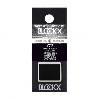 Blockx Extra Fine Half Pan Ακουαρέλας 172 Lamp Black Series 1