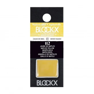 Blockx Extra Fine Half Pan Ακουαρέλας 112 Naples Yellow Series 1