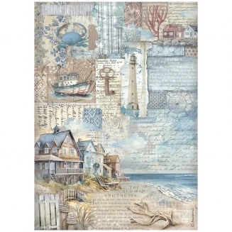 Stamperia Ριζόχαρτο Decoupage A4 (21x29,7cm) Silent Sea landscape