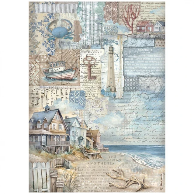 Stamperia Ριζόχαρτο Decoupage A4 (21x29,7cm) Silent Sea landscape