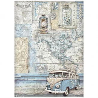 Stamperia Ριζόχαρτο Decoupage A4 (21x29,7cm) Silent Sea van