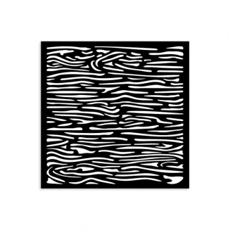 Stamperia Χονδρό Στένσιλ 0,5mm 12X12cm Silent Sea wood pattern