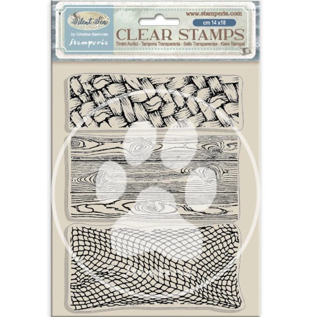 Stamperia Ακρυλική Σφραγίδα 14x18cm Silent Sea 3 textures