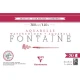 Clairefontaine Μπλοκ Ακουαρέλας Κολλητό Fontaine 20 Φύλλων 18x26cm Cold Pressed (Λεπτόκοκκο) 300gr 100% από Βαμβάκι