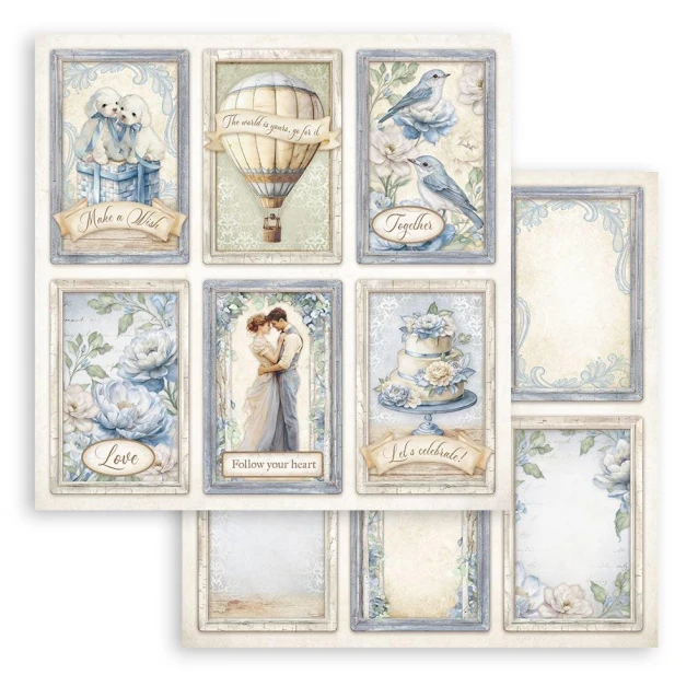 Stamperia Χαρτί Scrapbooking 30,5X30,5cm Διπλής Όψης Timeless 6 Cards