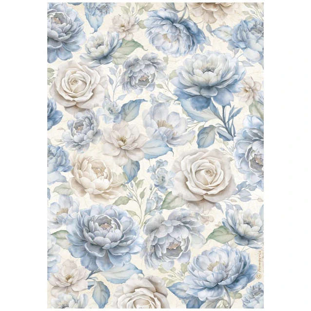 Stamperia Ριζόχαρτο Decoupage A4 (21x29,7cm) Timeless Big Roses