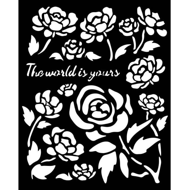 Stamperia Χονδρό Στένσιλ 0,5mm 20x25cm Timeless Roses