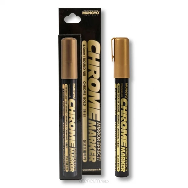 Mungyo Μαρκαδόρος Chrome Gold Στρογγυλή Μύτη 4.5mm