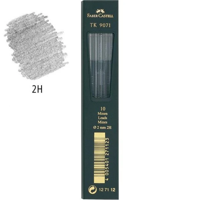 Faber Castell 10 Μύτες για Μηχανικό Μολύβι 2mm 2Η