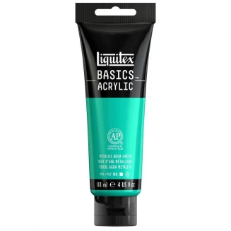 Liquitex Basics 118ml Acrylic 339 Metallic Aqua Green Series 2