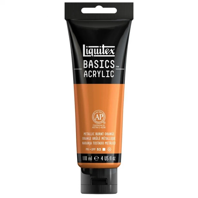 Liquitex Basics 118ml Acrylic 344 Metallic Burnt Orange Series 2