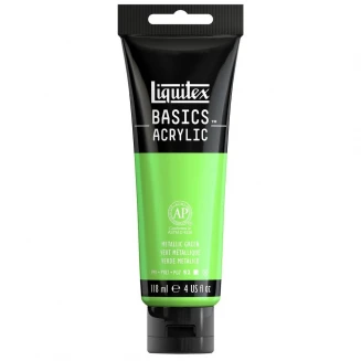 Liquitex Basics 118ml Acrylic 346 Metallic Green Series 2