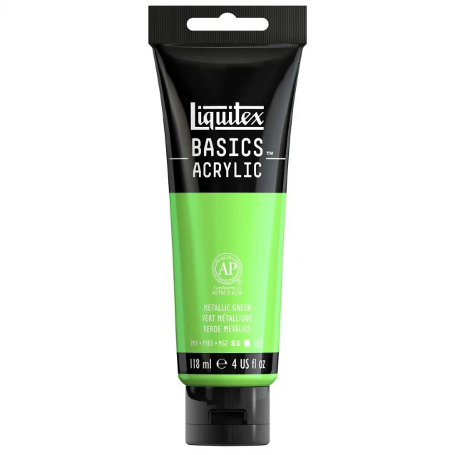 Liquitex Basics 118ml Acrylic 346 Metallic Green Series 2