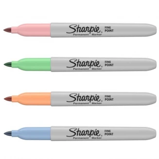 Sharpie 4 Μαρκαδόροι Διαρκείας Fine Παστέλ