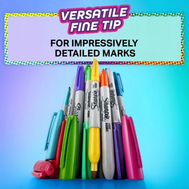 Sharpie 5 Μαρκαδόροι Διαρκείας Fine Fun
