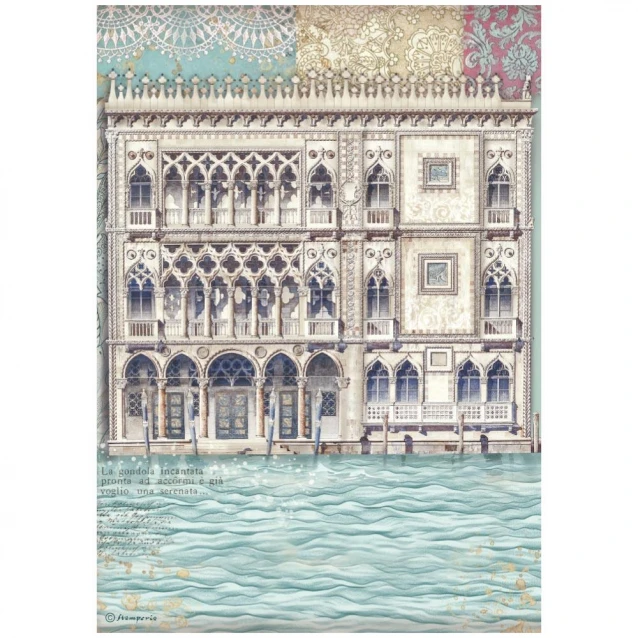 Stamperia Ριζόχαρτο Decoupage A4 (21x29,7cm) Venice City of Art Venice Palace Museum