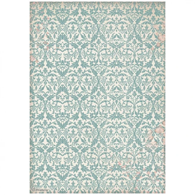 Stamperia Ριζόχαρτο Decoupage A4 (21x29,7cm) Venice City of Art Turquoise Tapestry