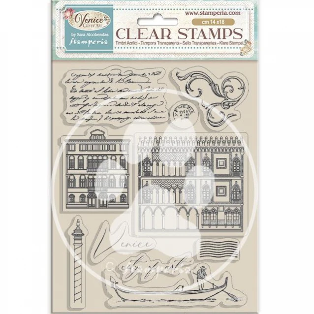 Stamperia Ακρυλική Σφραγίδα 14x18cm Venice City of Art Elements