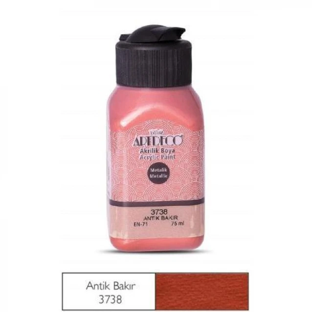 Artdeco 75ml Ακρυλικό Μεταλλικό Χρώμα Antique Copper 3738