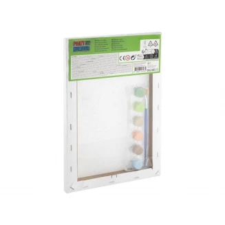 Moxy Ζωγραφική με Νούμερα σε Τελάρο 29,7x19,5cm με 6 Χρώματα & Πινέλo Dino Volcano