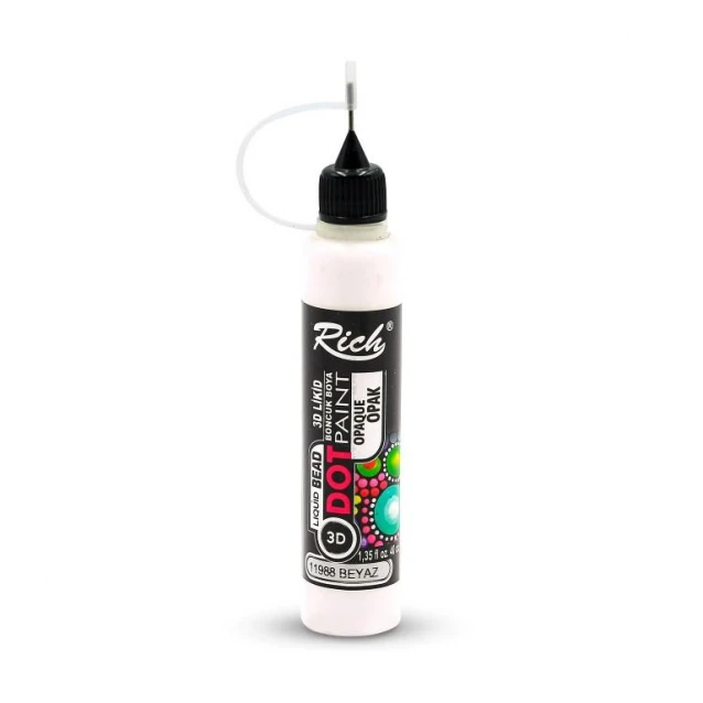 Rich 40ml 3D Dot Paint White