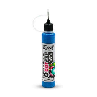 Rich 40ml 3D Dot Paint Metallic Blue