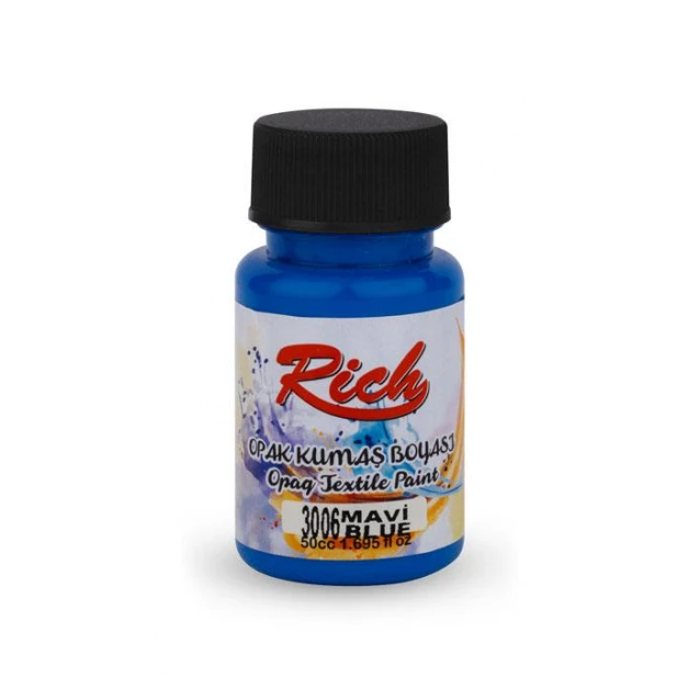 Rich 50ml Χρώμα Υφάσματος Blue