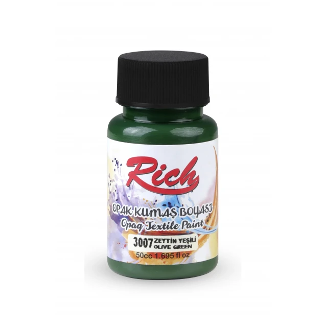 Rich 50ml Χρώμα Υφάσματος Olive Green