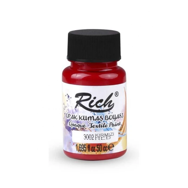Rich 50ml Χρώμα Υφάσματος Red