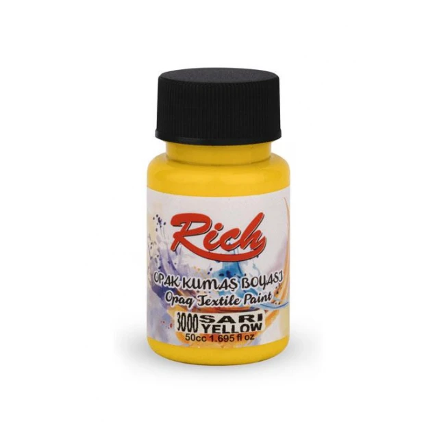 Rich 50ml Χρώμα Υφάσματος Yellow