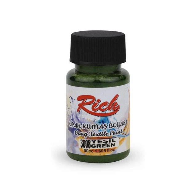Rich 50ml Χρώμα Υφάσματος Green