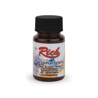 Rich 50ml Χρώμα Υφάσματος Brown