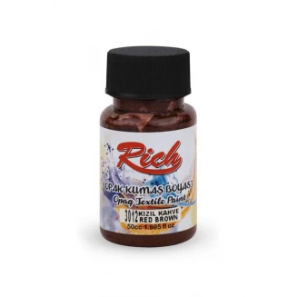 Rich 50ml Χρώμα Υφάσματος Vermilion Brown