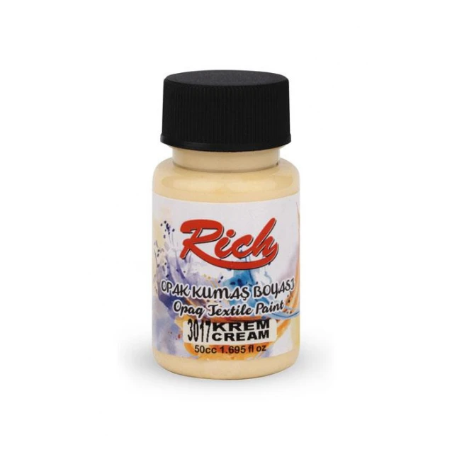 Rich 50ml Χρώμα Υφάσματος Cream