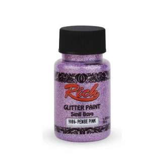 Rich 50ml Χρώμα Glitter Διαφανές 4453 Pink