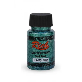 Rich 50ml Χρώμα Glitter Διαφανές 4458 Green