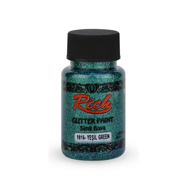 Rich 50ml Χρώμα Glitter Διαφανές 4458 Green