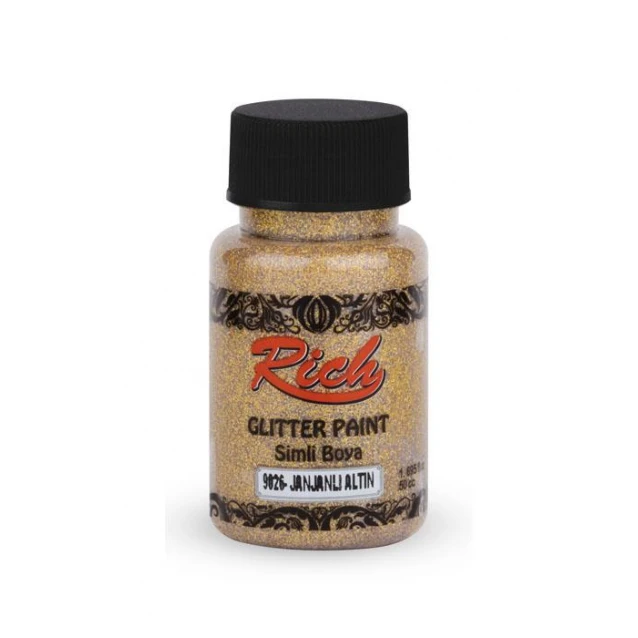 Rich 50ml Χρώμα Glitter Διαφανές 4463 Iridescent Gold