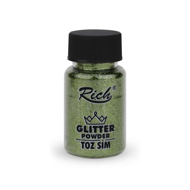 Rich 50ml Σκόνη Glitter 4600 Leaf Green