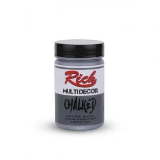 Rich 100ml Χρώμα Κιμωλίας 3639 Carbon Black