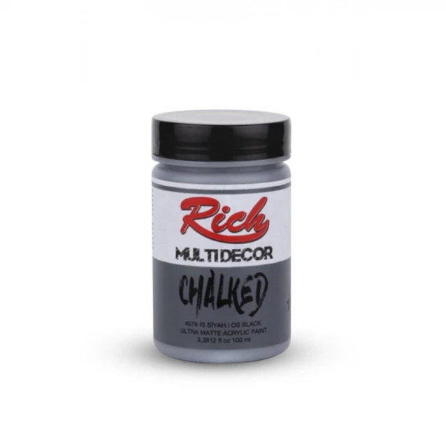 Rich 100ml Χρώμα Κιμωλίας 3639 Carbon Black