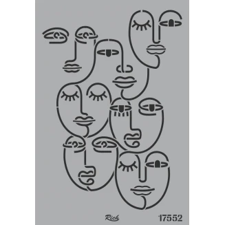 Rich Stencil 33x48cm -17552