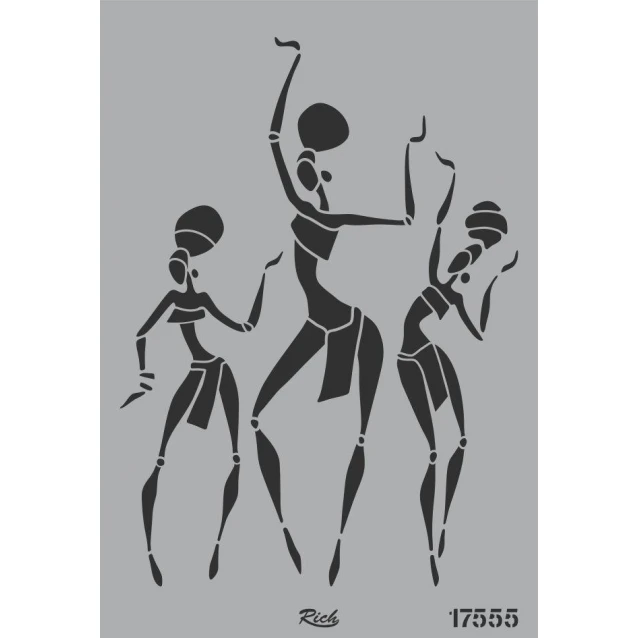 Rich Stencil 33x48cm -17555