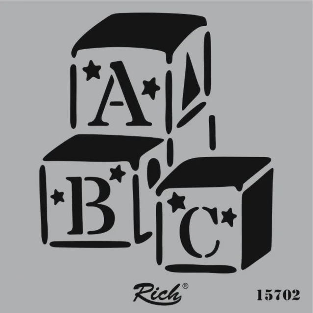 Rich Stencil Τετράγωνο 25x25 cm 15702