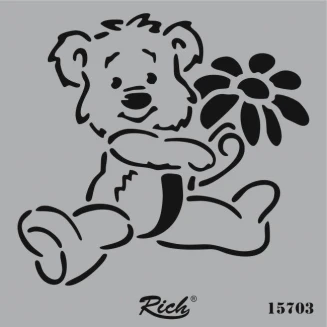 Rich Stencil Τετράγωνο 25x25 cm 15703