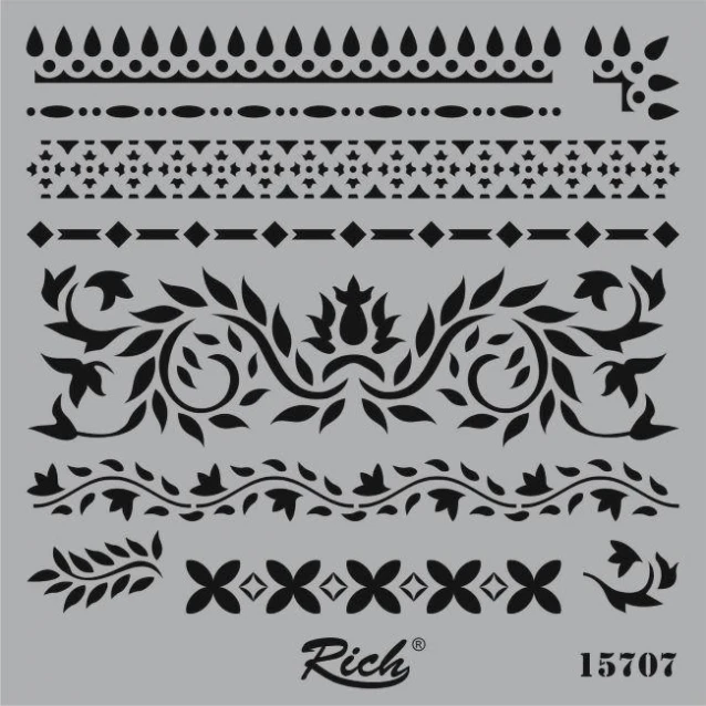 Rich Stencil Τετράγωνο 25x25 cm 15707