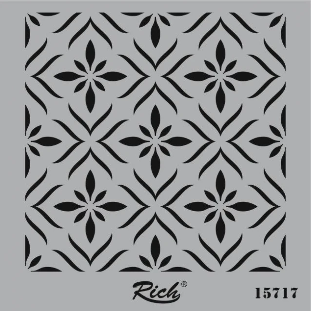 Rich Stencil Τετράγωνο 25x25 cm 15717